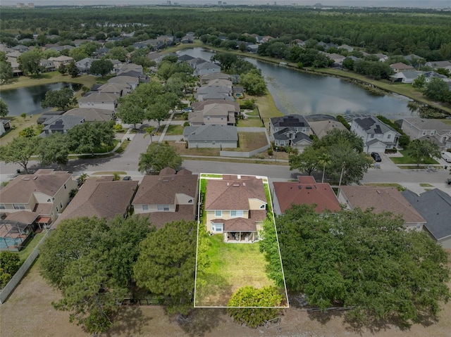 5321 Los Palma Vista Dr, Orlando, FL 32837 - birds eye view of property with a water view and a residential view