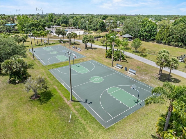 5321 Los Palma Vista Dr, Orlando, FL 32837 - view of sport court featuring a lawn and community basketball court
