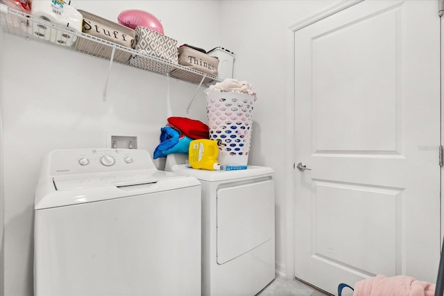 2156 Merrybells Dr, Kissimmee, FL 34746 - laundry area featuring separate washer and dryer