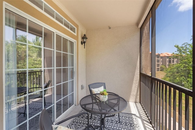 view of balcony