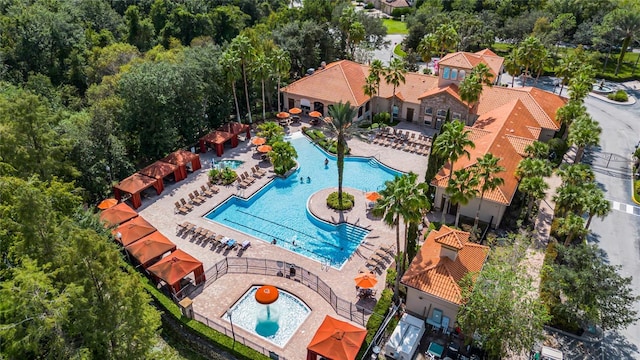 birds eye view of property
