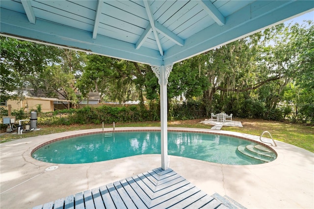 1400 Florida Ave, Saint Cloud, FL 34769 - outdoor pool with a patio and view of scattered trees
