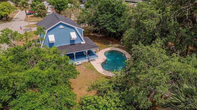 1400 Florida Ave, Saint Cloud, FL 34769 - view from above of property featuring a pool area