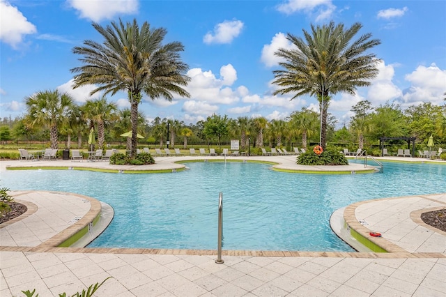 pool featuring a patio