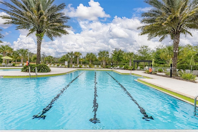 view of pool