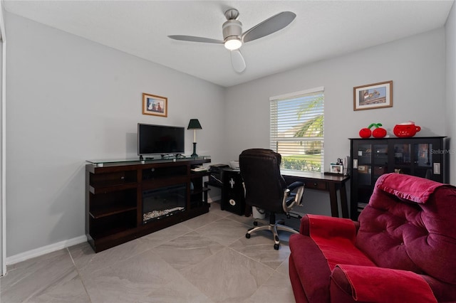 1532 Angler Ave, Kissimmee, FL 34746 - home office featuring baseboards and a ceiling fan
