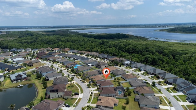 1532 Angler Ave, Kissimmee, FL 34746 - bird's eye view featuring a water view, a residential view, and a view of trees