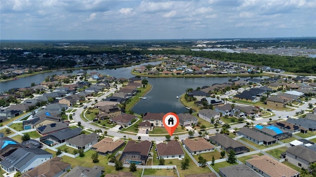 1532 Angler Ave, Kissimmee, FL 34746 - bird's eye view featuring a water view and a residential view