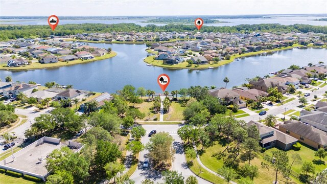 1532 Angler Ave, Kissimmee, FL 34746 - birds eye view of property with a water view and a residential view