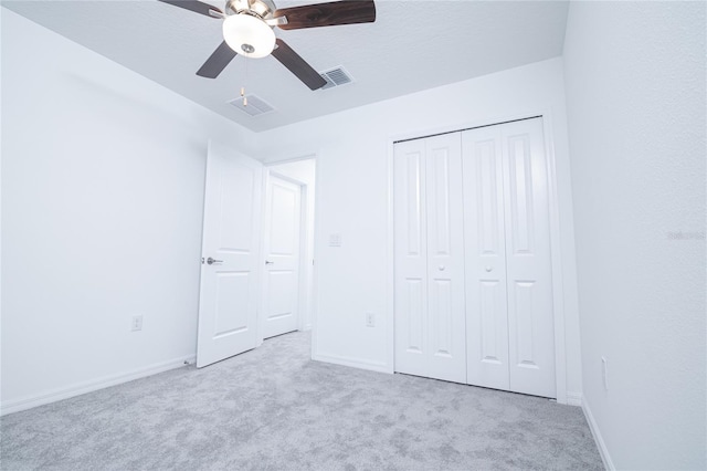 2189 Teneroc Trl, Lakeland, FL 33801 - unfurnished bedroom with carpet floors, a closet, and visible vents