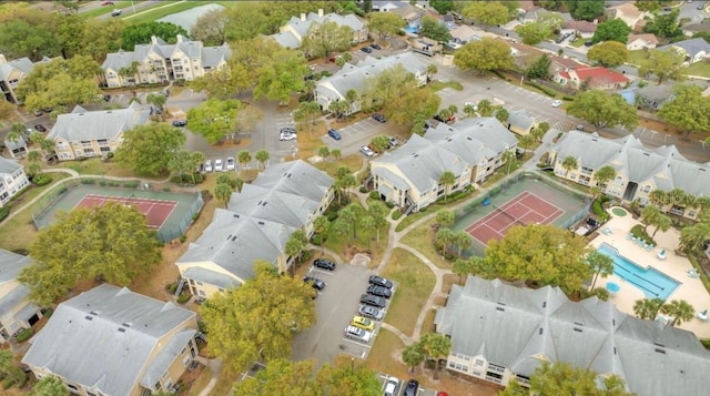 bird's eye view featuring a residential view
