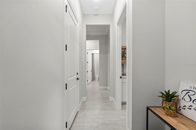 hall with baseboards