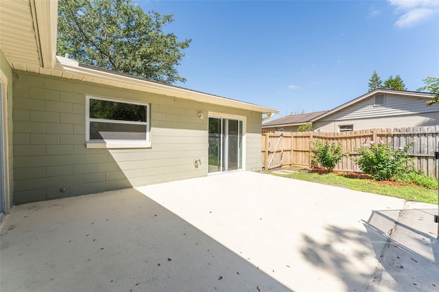 view of patio / terrace with fence