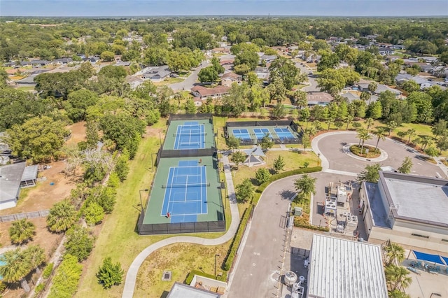 aerial perspective of suburban area