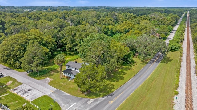 5851 SE Drew Rd, Belleview, FL 34420 - bird's eye view featuring a forest view