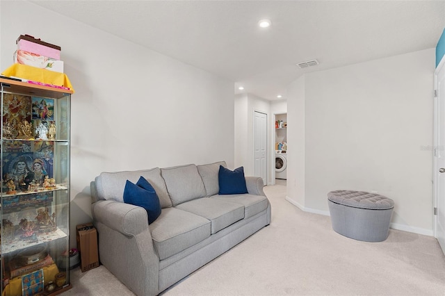 3084 Slough Creek Dr, Kissimmee, FL 34744 - carpeted living area featuring recessed lighting and baseboards