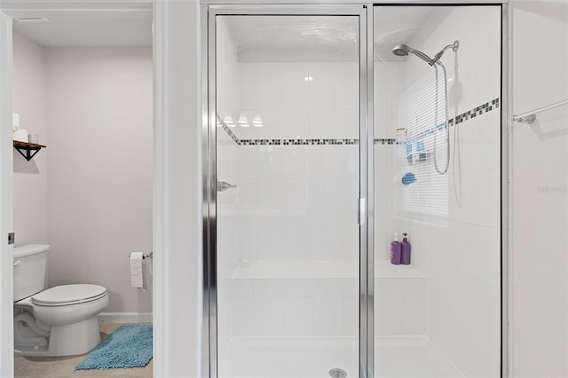 3084 Slough Creek Dr, Kissimmee, FL 34744 - bathroom with toilet and a shower stall