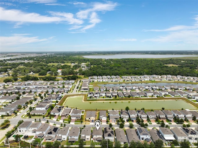 3084 Slough Creek Dr, Kissimmee, FL 34744 - aerial view of residential area featuring a large body of water