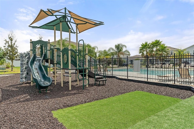 3084 Slough Creek Dr, Kissimmee, FL 34744 - community playground with fence and a community pool