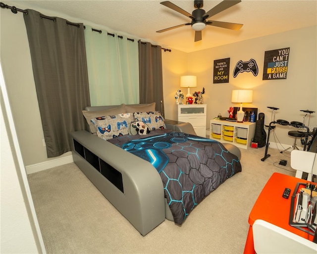 3920 Southern Vista Loop, Saint Cloud, FL 34772 - bedroom with carpet and ceiling fan
