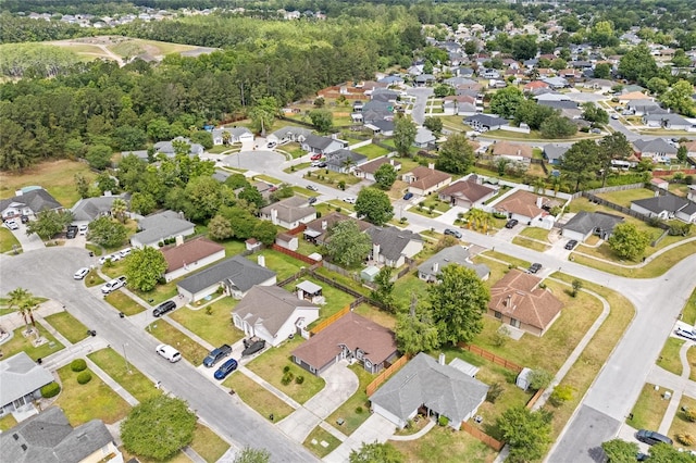drone / aerial view with a residential view