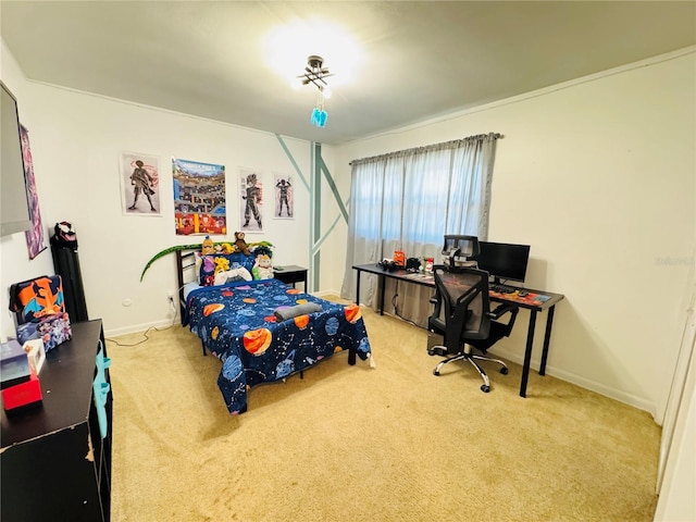 1419 Ave D NE, Winter Haven, FL 33881 - bedroom with carpet, baseboards, and a desk
