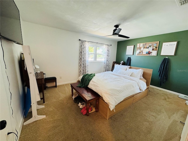 1419 Ave D NE, Winter Haven, FL 33881 - carpeted bedroom featuring baseboards and a ceiling fan