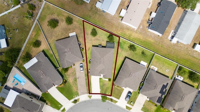 aerial view featuring a residential view