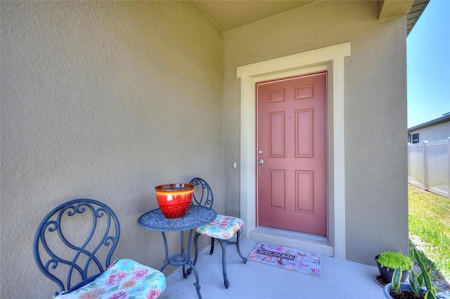 5816 Beefmaster Rd, Saint Cloud, FL 34771 - doorway to property featuring stucco siding