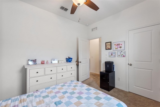5816 Beefmaster Rd, Saint Cloud, FL 34771 - bedroom featuring light colored carpet and ceiling fan