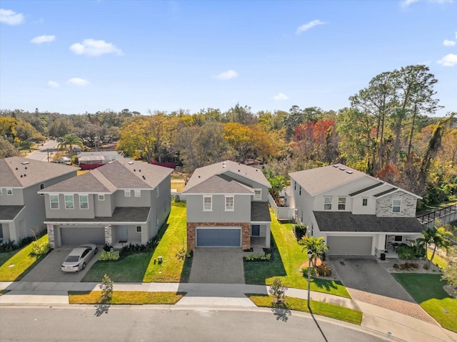 bird's eye view featuring a residential view