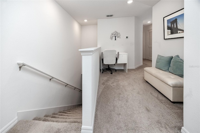 5424 Companion Ln, Tampa, FL 33619 - stairs with carpet, recessed lighting, and baseboards