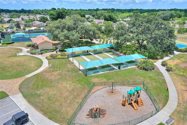 drone / aerial view