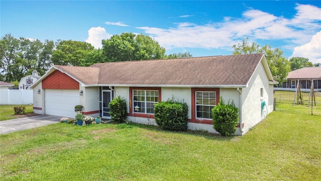 3110 Short Leaf Pine Ct, Kissimmee, FL 34746 - ranch-style house featuring stucco siding, roof with shingles, driveway, and a garage