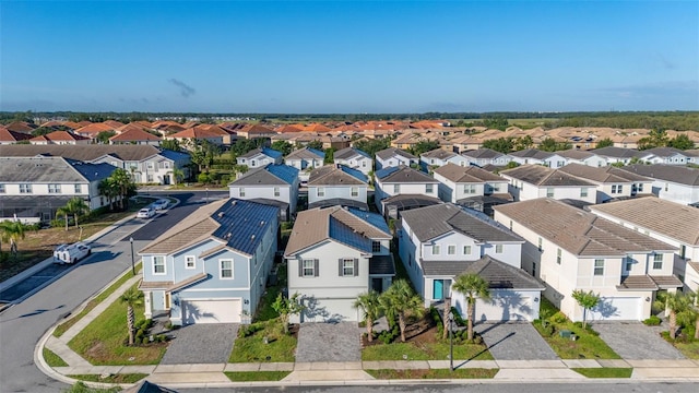 aerial view of residential area
