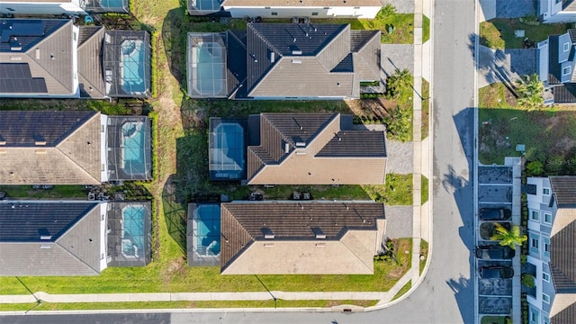 aerial perspective of suburban area
