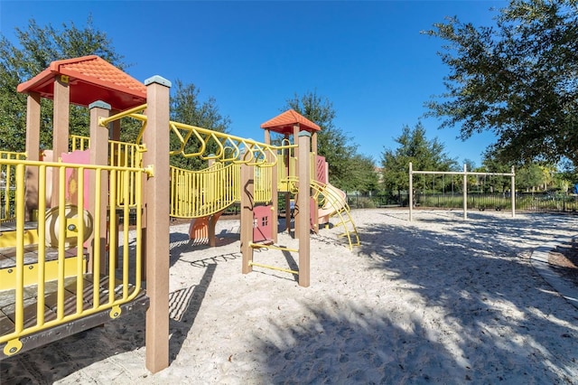 community playground featuring fence