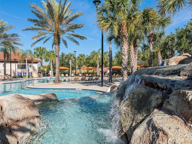community pool featuring a patio