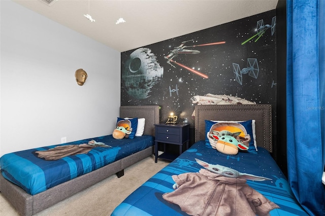 bedroom with carpet flooring