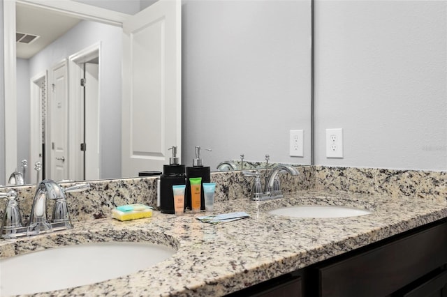 full bath with double vanity
