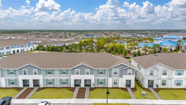 aerial view of residential area