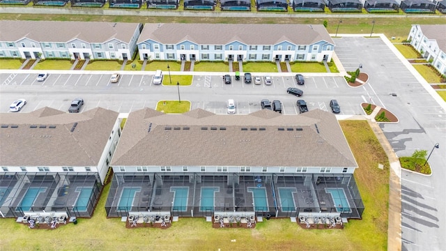 aerial view of residential area