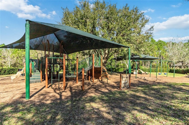 view of communal playground
