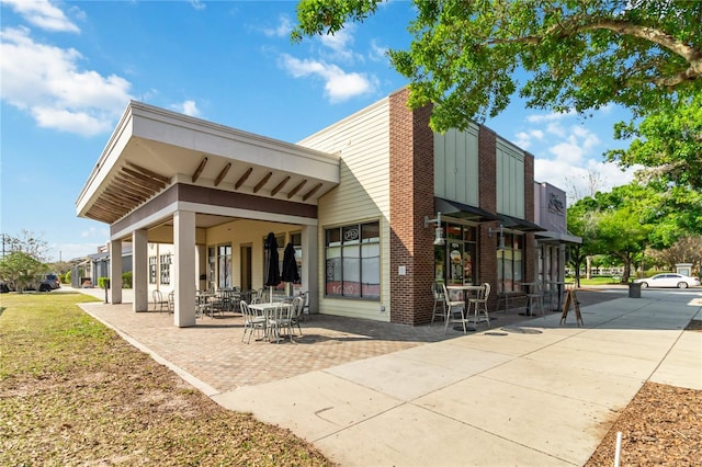 rear view of property with a patio area