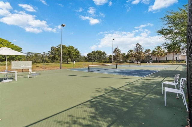 3378 Sagebrush St, Harmony, FL 34773 - view of tennis court with fence