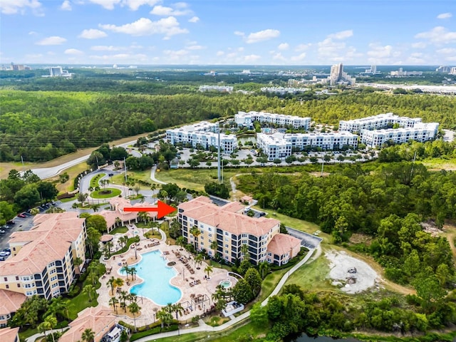 birds eye view of property
