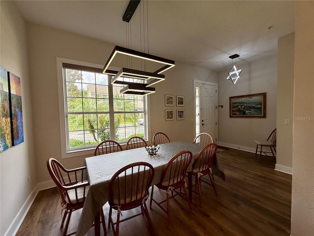 2287 Park Maitland Ct, Maitland, FL 32751 - dining space featuring plenty of natural light, baseboards, and dark wood-style floors