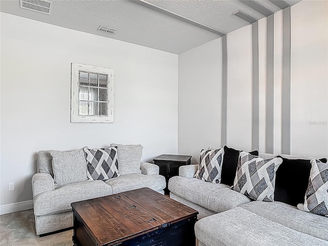 12313 Prairie Plantation Way, Orlando, FL 32824 - living room with baseboards and a textured ceiling