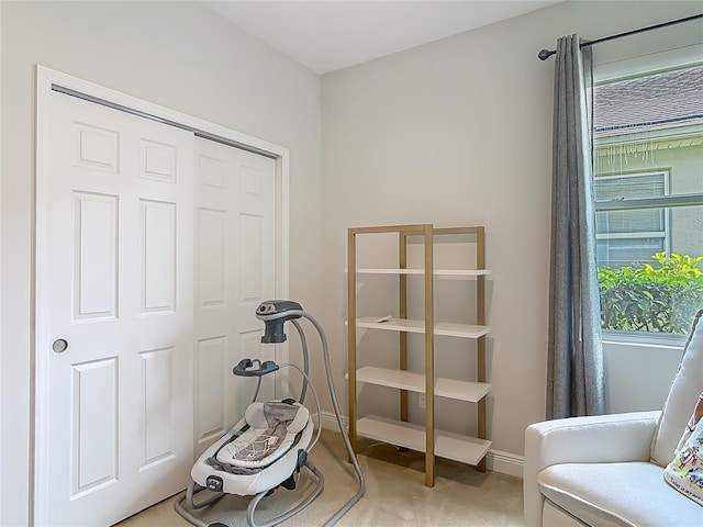 12313 Prairie Plantation Way, Orlando, FL 32824 - sitting room with light colored carpet and baseboards
