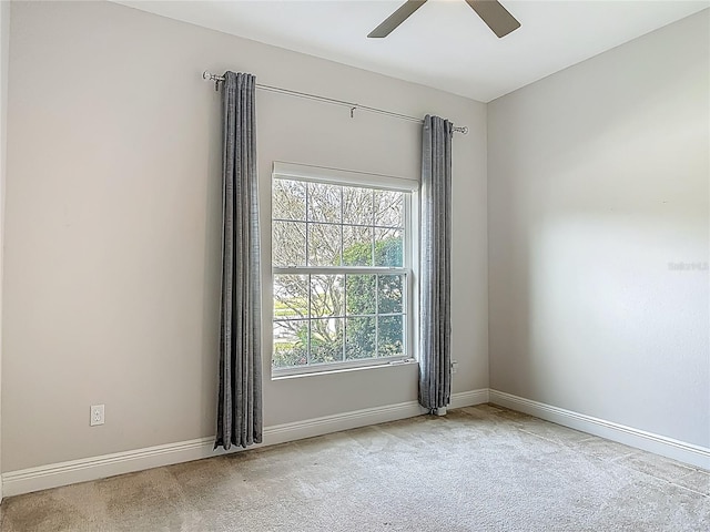 12313 Prairie Plantation Way, Orlando, FL 32824 - carpeted spare room featuring a ceiling fan and baseboards